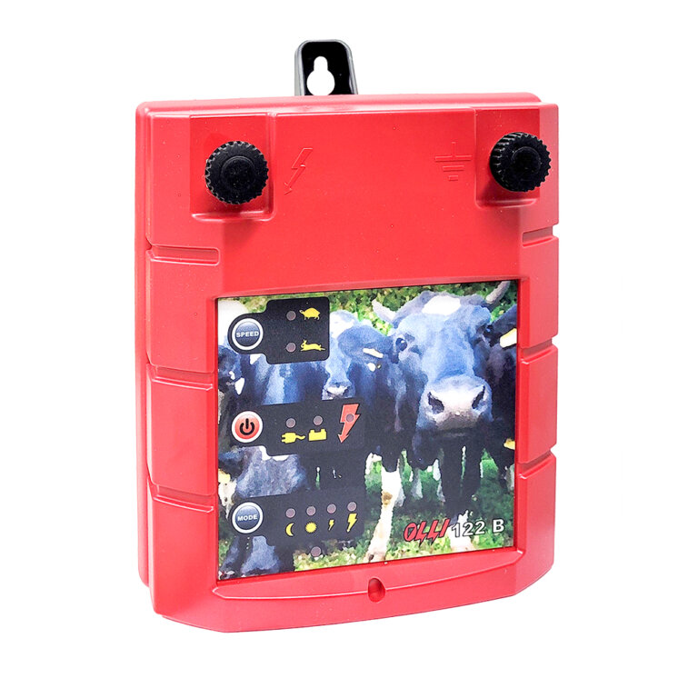 Olli 122B: A movable 12V/240V battery energiser